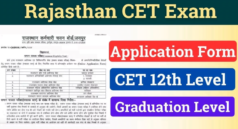 Rajasthan CET 2024: Application Form Last Date, Apply Online